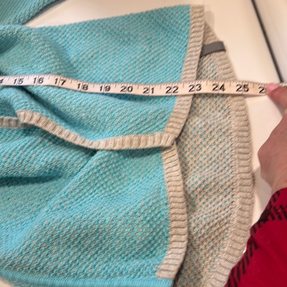 ivivva by Lululemon Dream Embrace Wrap Blue Silver Hooded Sweater - Picture 9 of 12